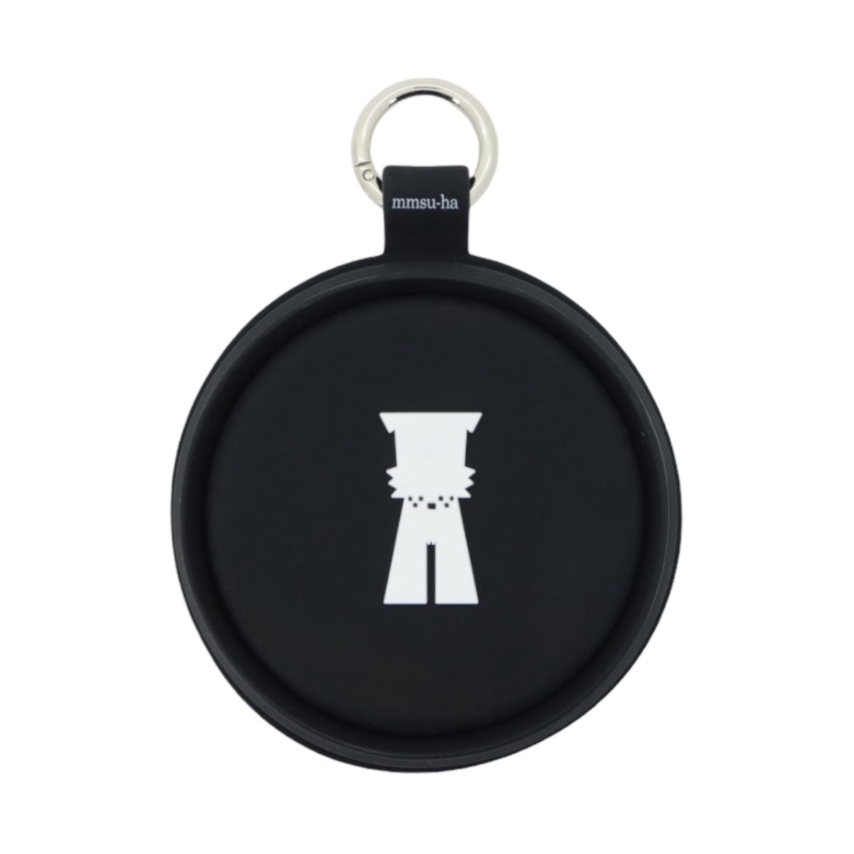 画像2: 【お散歩グッズ】mmsu-ha シリコンボウル／お水入れ【ブラック】 (2)