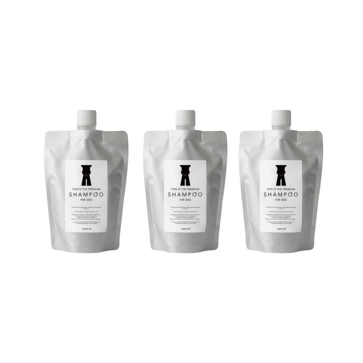 画像1: 【シャンプーリフィル】3袋まとめ買い mmsu-haプレミアムシャンプー200ml【3％(135円分)pt還元】 (1)