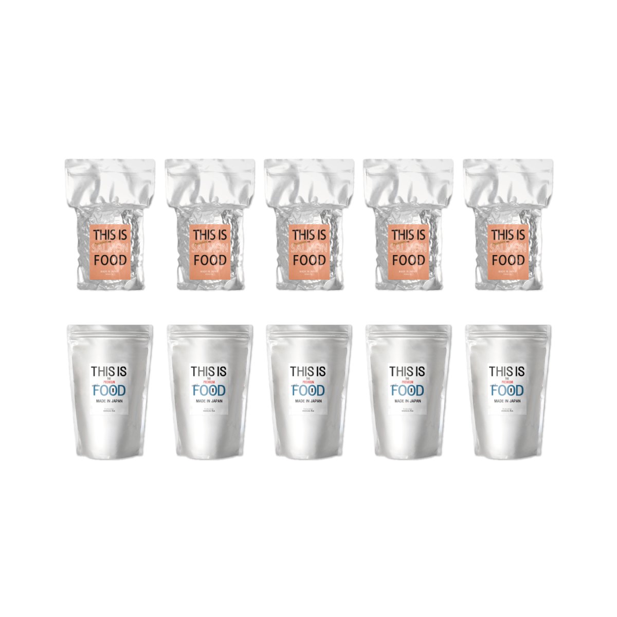 馬肉&サーモン 5袋ずつ