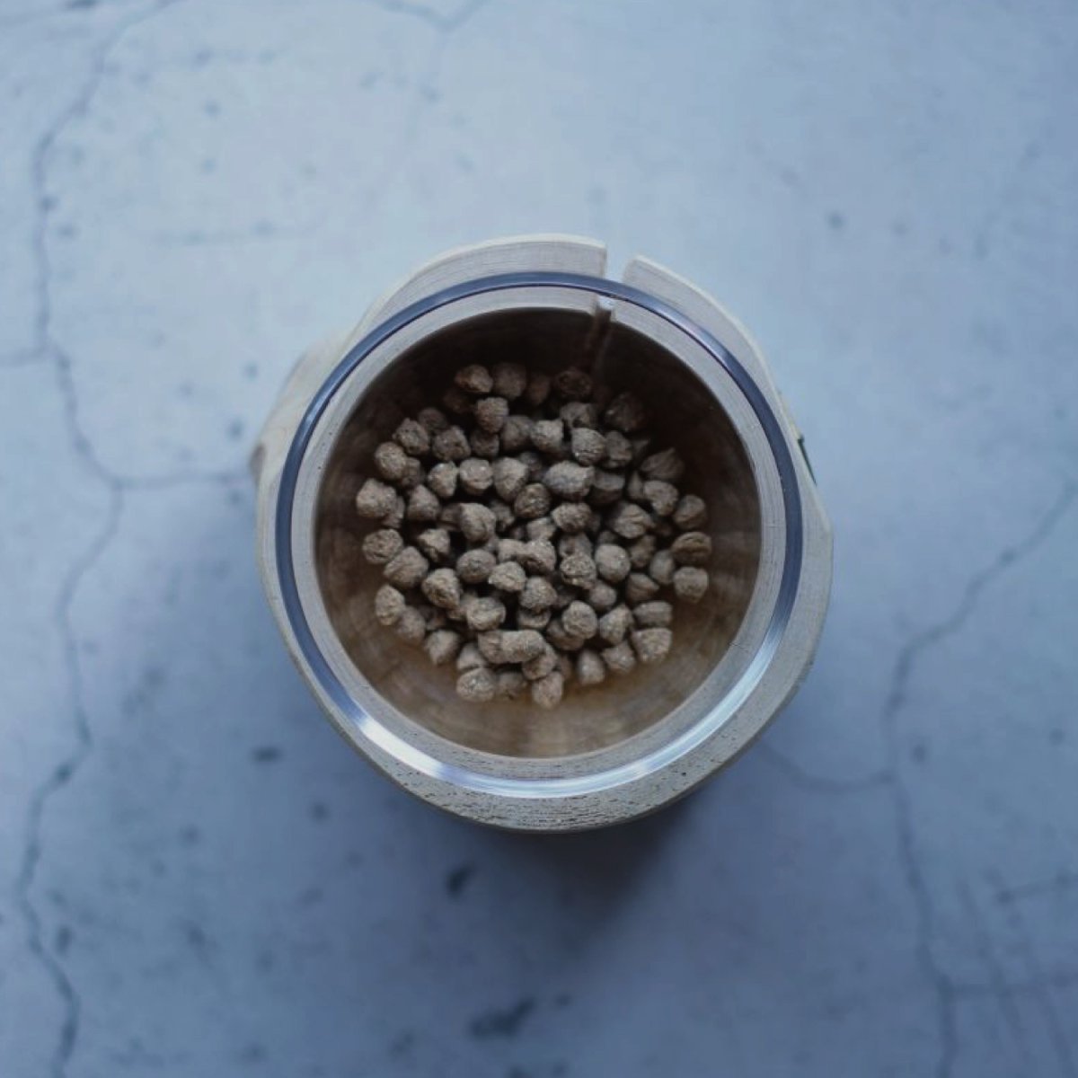 シンプルな器に入ったドッグフード