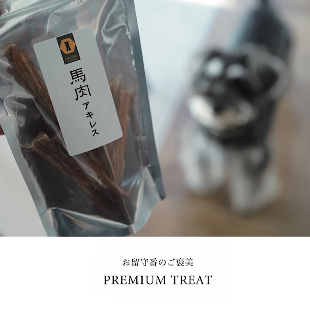 シュナウザー・テリアにオススメの馬肉アキレス、歯石予防にも。